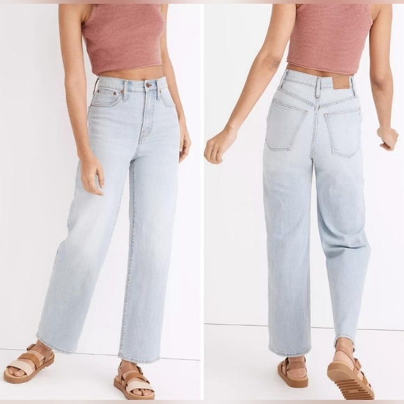 Madewell Wide Leg Jeans size 30 Lightwash denim classic casual festival … - Picture 1 of 11